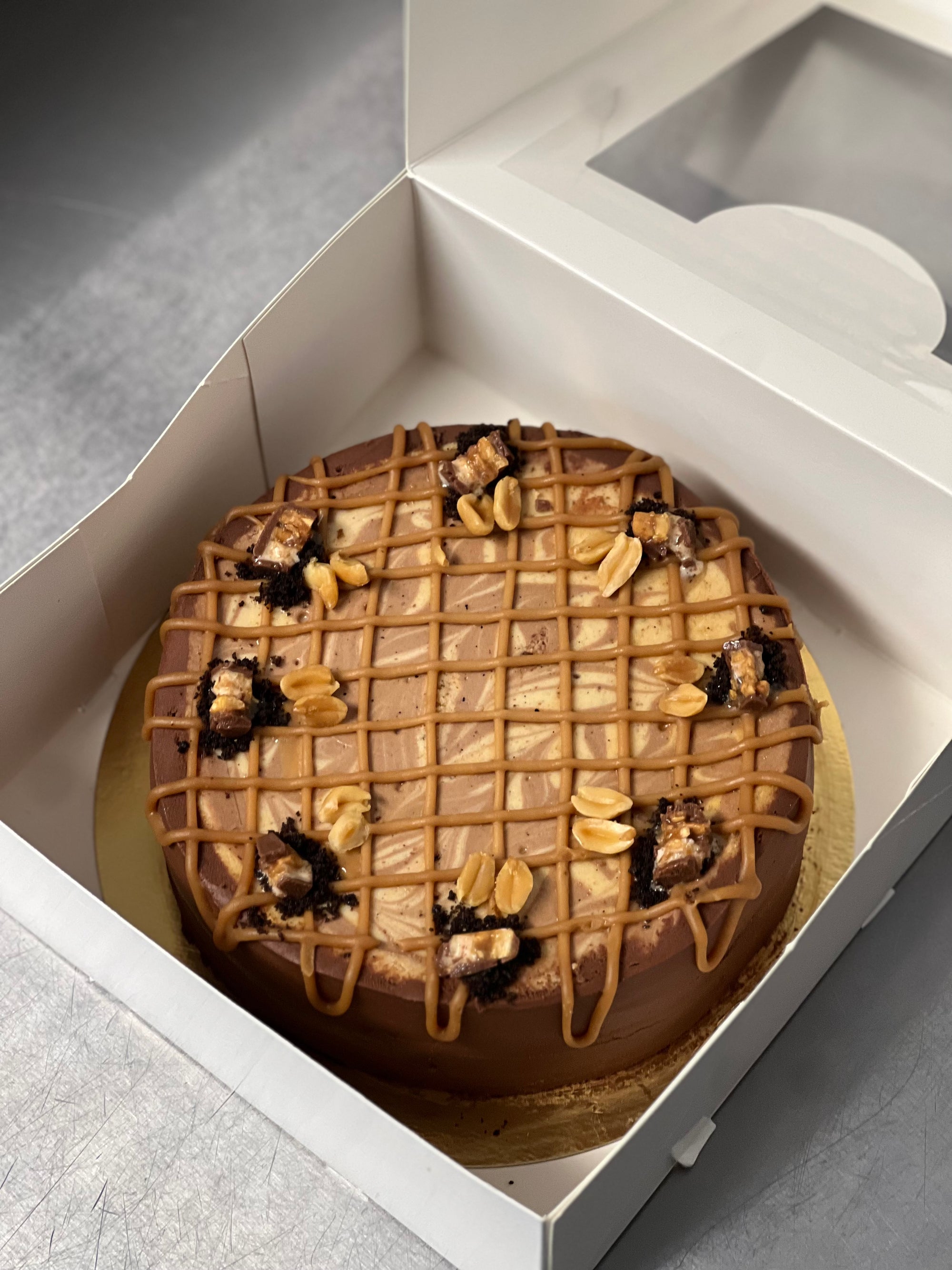 Mini Snicker Brownie Cheesecake