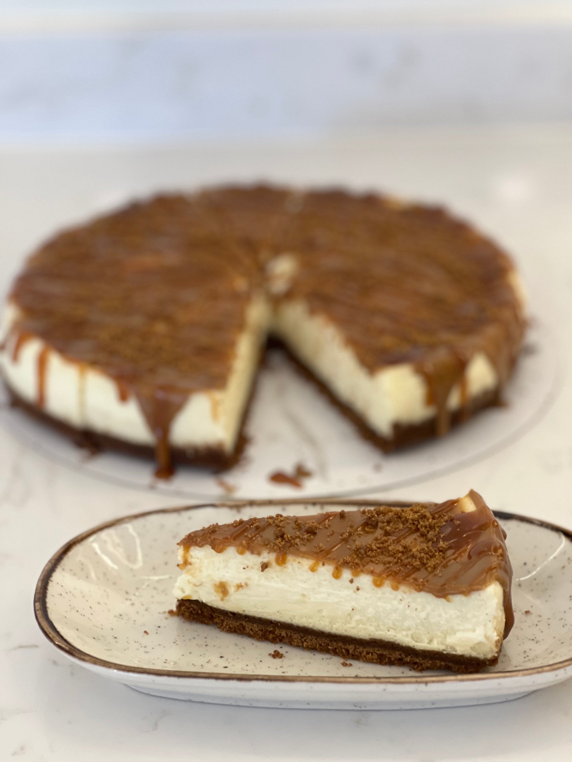 Speculoos caramel cheesecake