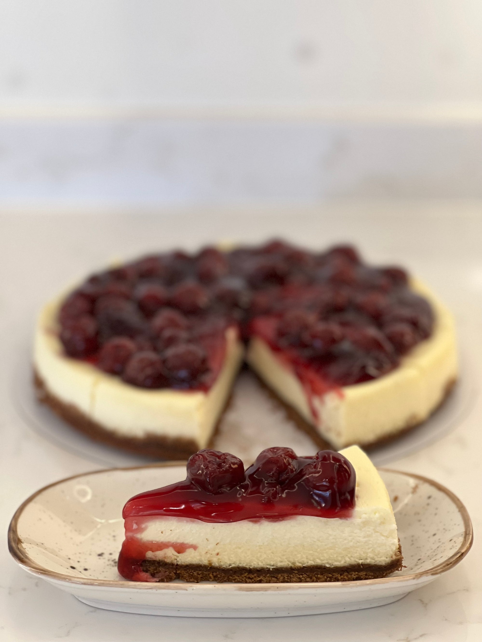 Cherry cheesecake