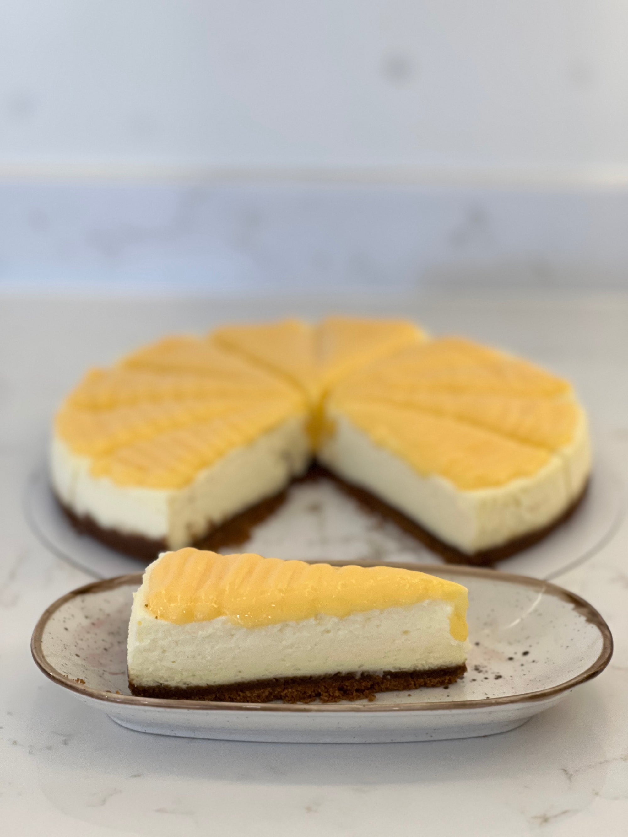 Lemon curd cheesecake